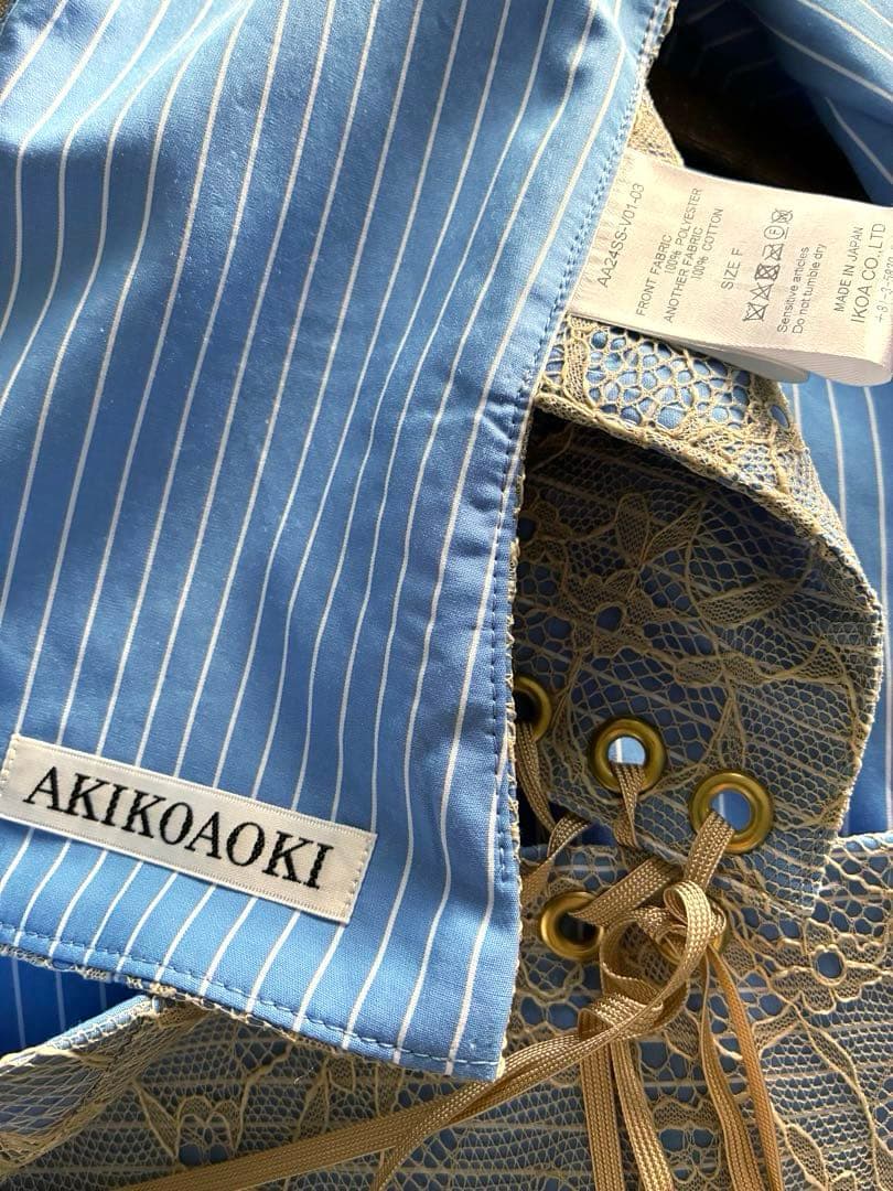 AKIKO AOKI アキコアオキ レースベスト　ビスチェ