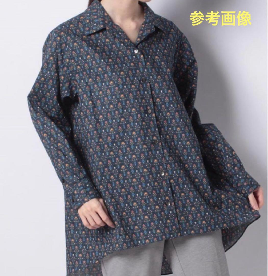 Leilian レリアン　シャツ　ブラウス　上質コットン　チュニック風シャツ