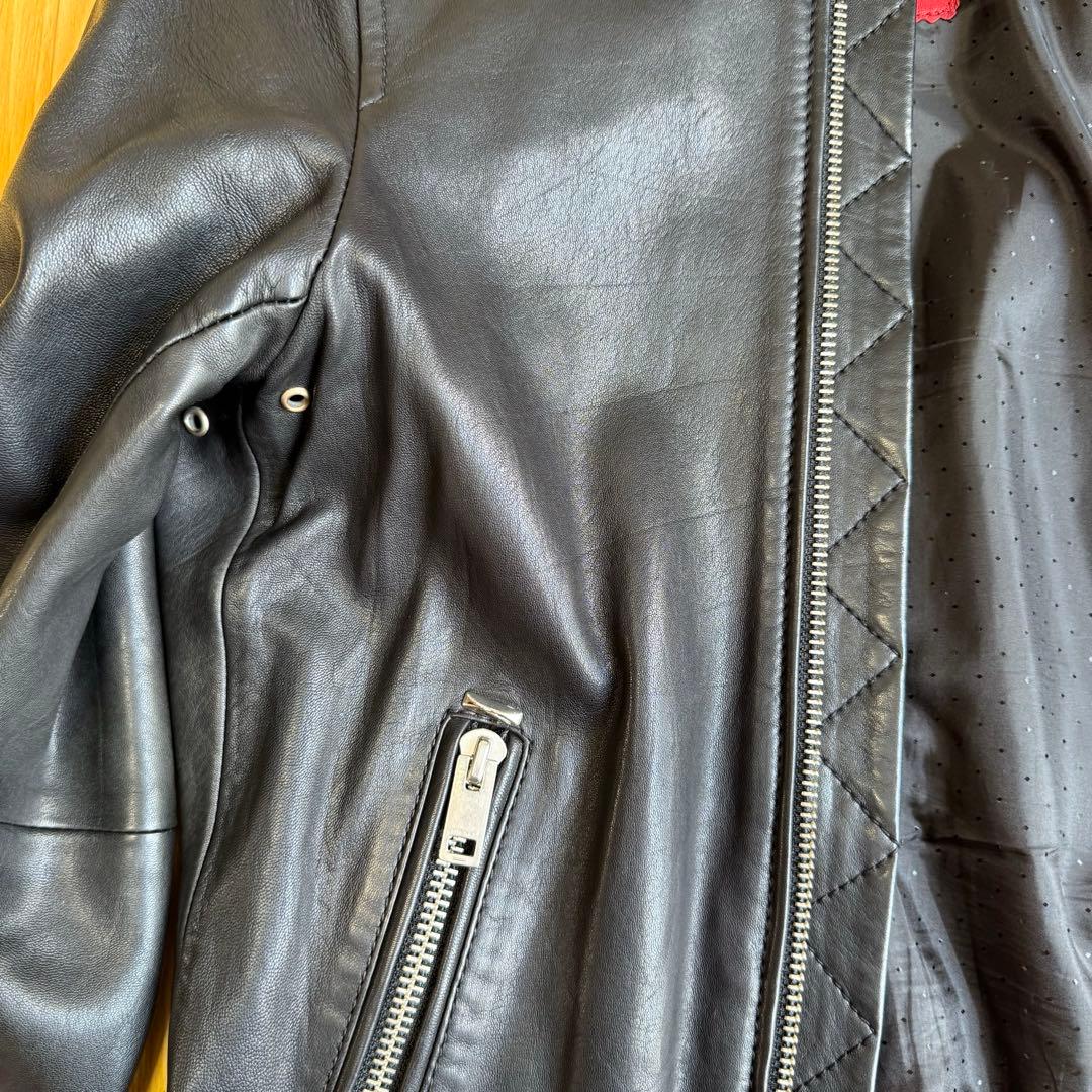 美品ディーゼル レザージャケットタイムレスライダース シングルジャケットSサイズ