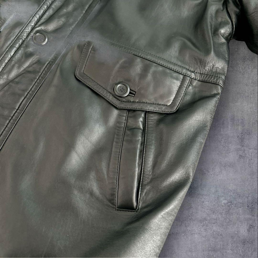 美品　WIND ARMOR 本革　レザージャケット　羊革　ブラック　Mサイズ
