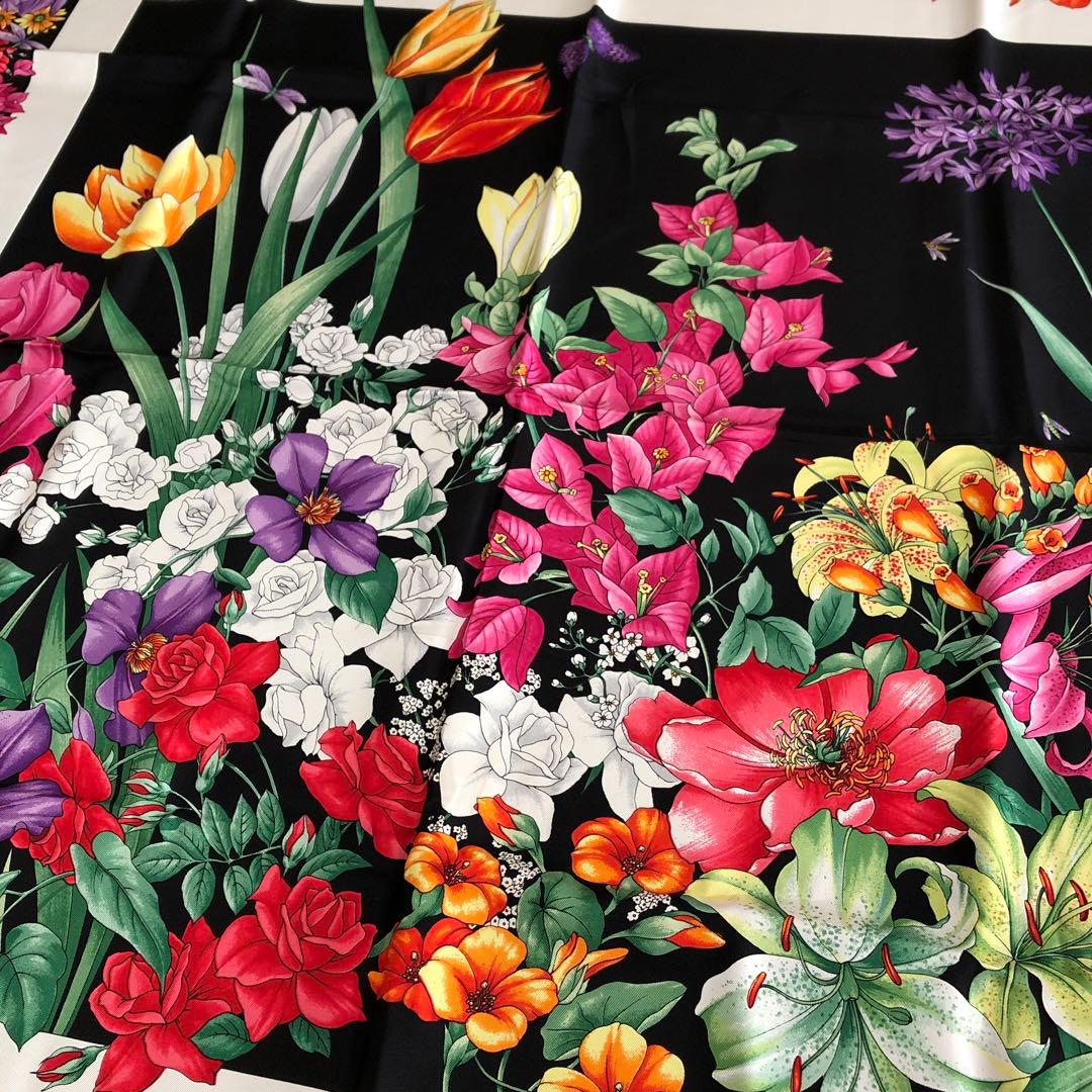 gucci シルク　スカーフ　グッチ　イタリア製　SILK オールド　ビンテージ