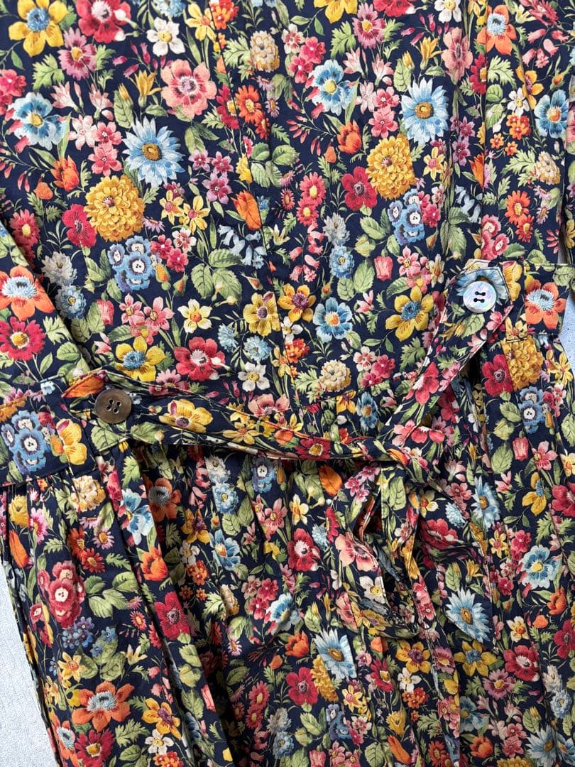 Jane Marple 花柄ワンピース　刺繍　半袖　ヴィンテージ