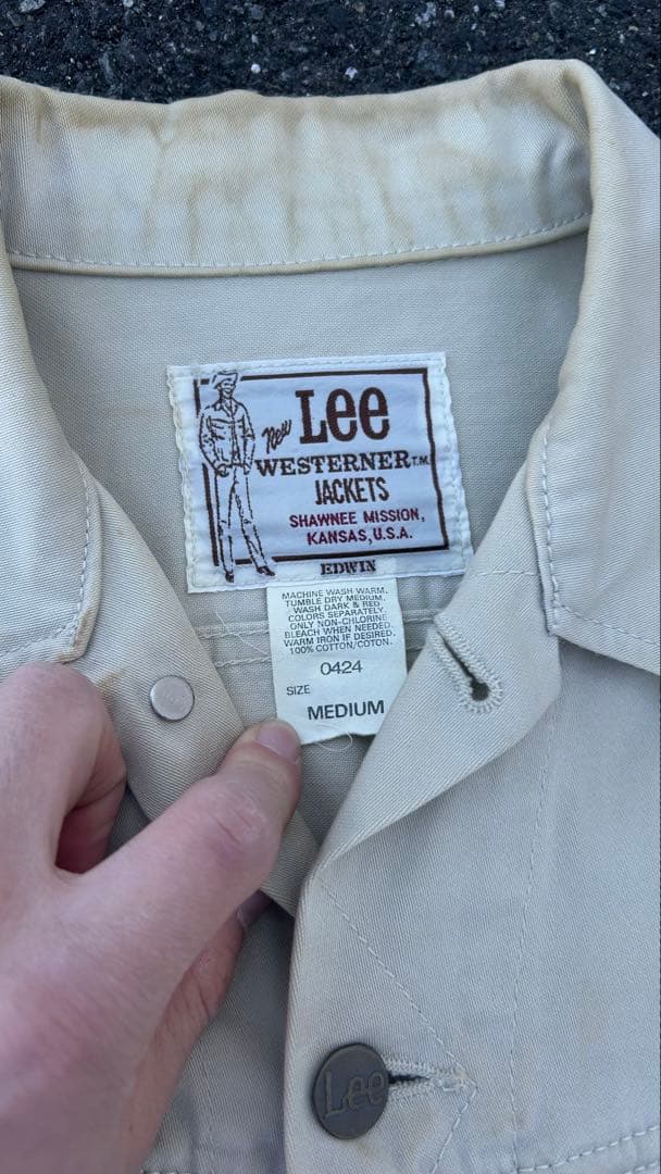 【美品】archive Lee ホワイトデニムジャケット 90's サイズM