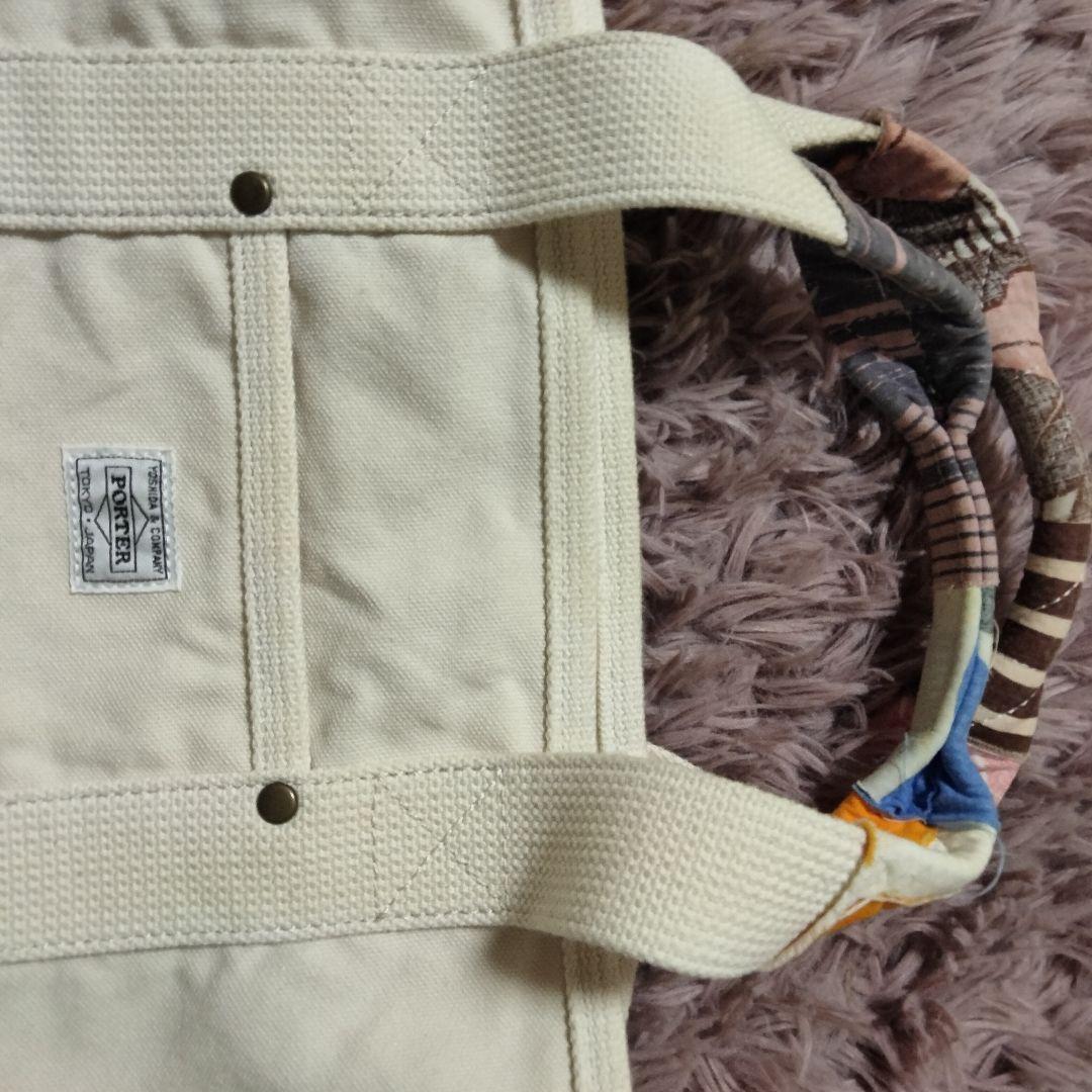 美品　porter fennica コラボ　トートバッグ　アイボリー