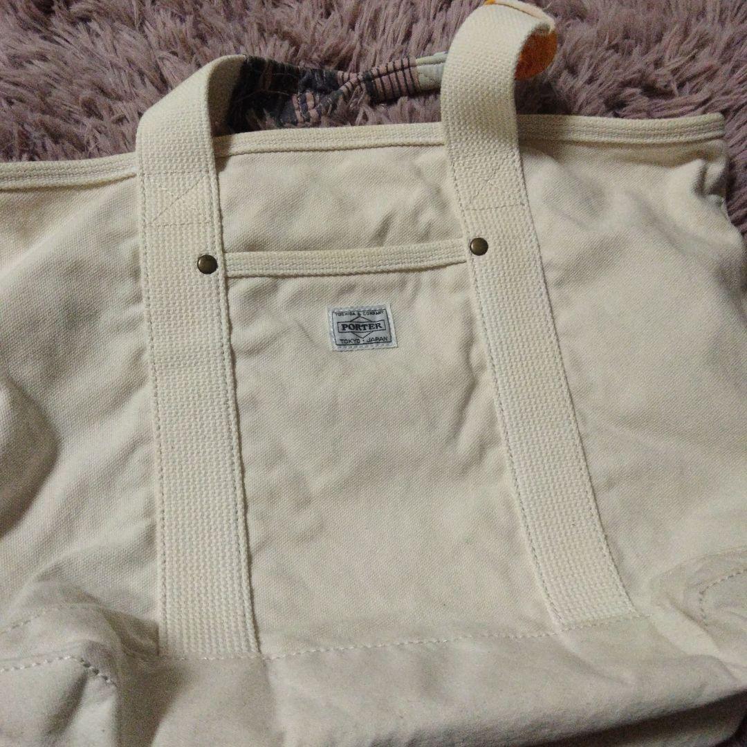 美品　porter fennica コラボ　トートバッグ　アイボリー