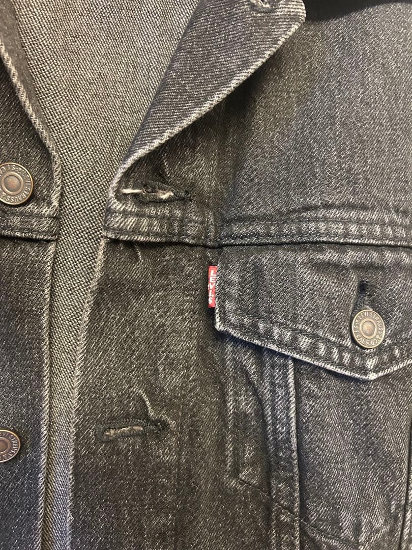 Levi’s リーバイス デニムジャケット ダークグレー Sサイズ 美品