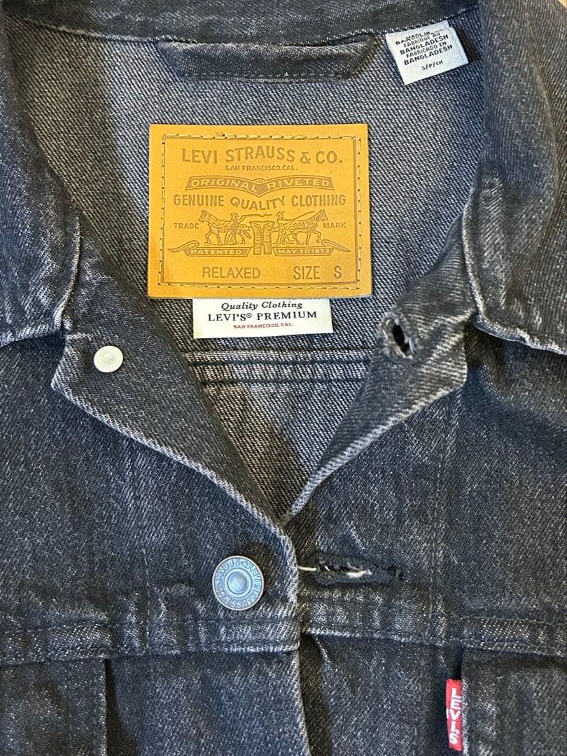 Levi’s リーバイス デニムジャケット ダークグレー Sサイズ 美品