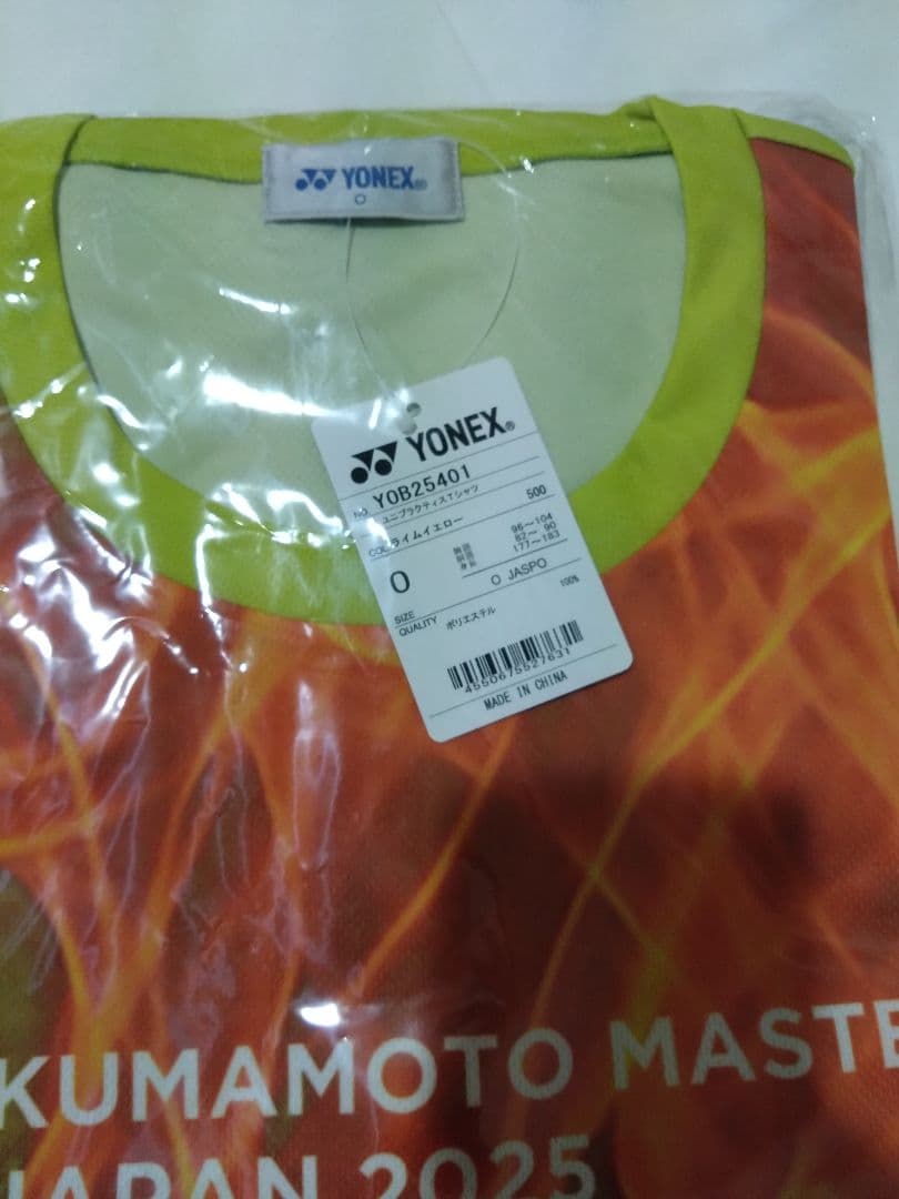 YONEXヨネックス2025熊本マスターズ メインTシャツ Oサイズ