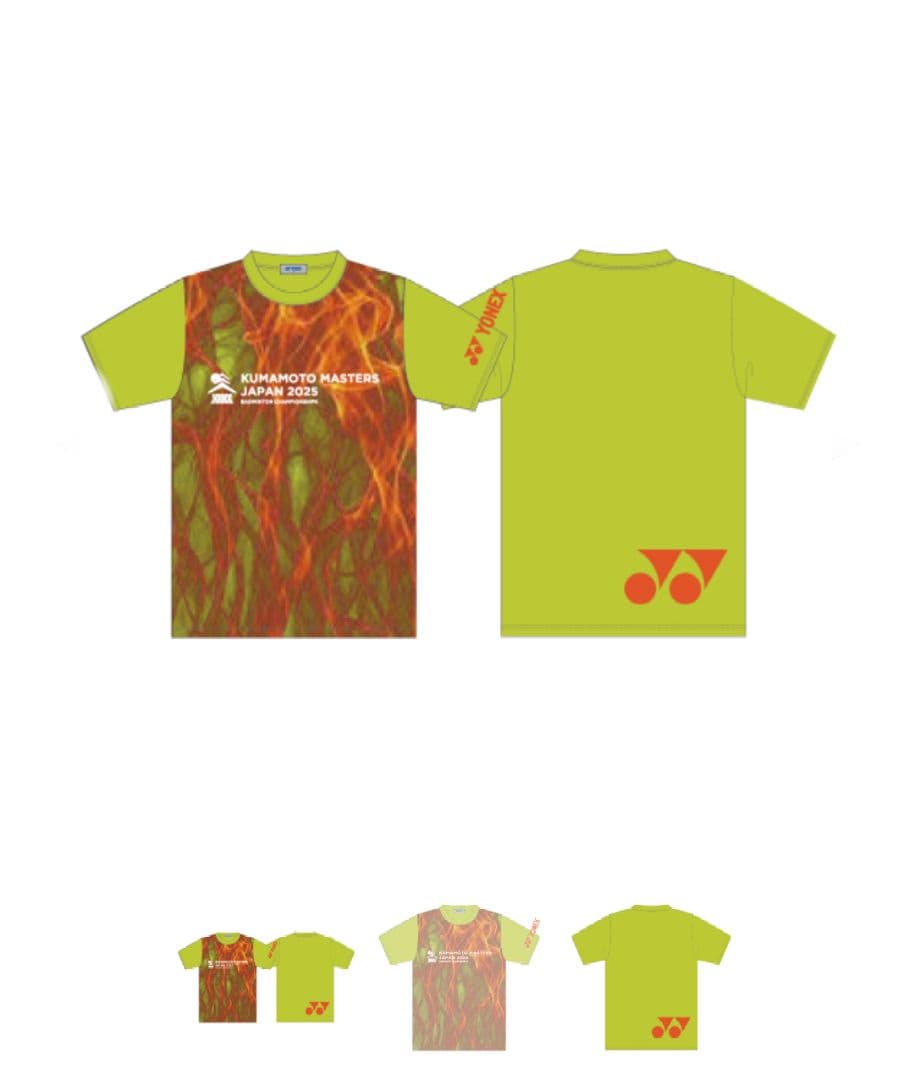 YONEXヨネックス2025熊本マスターズ メインTシャツ Oサイズ