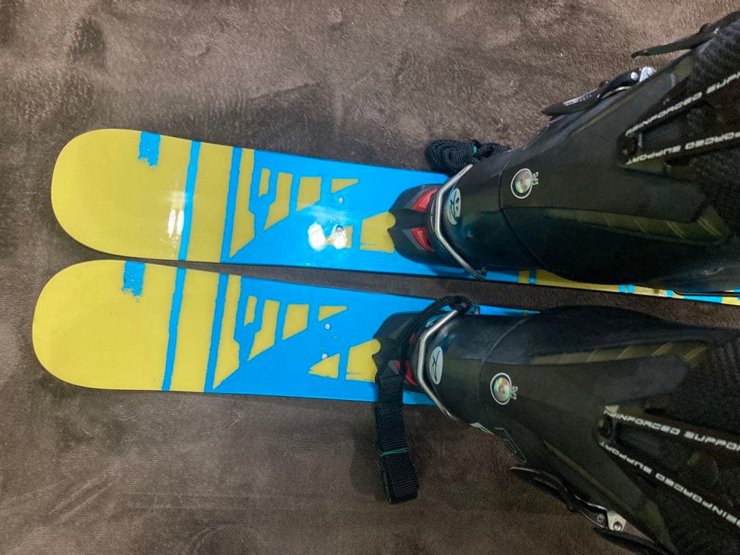 【希少】ショートスキー(ファン)板とブーツのセット 25.5cm 未使用板
