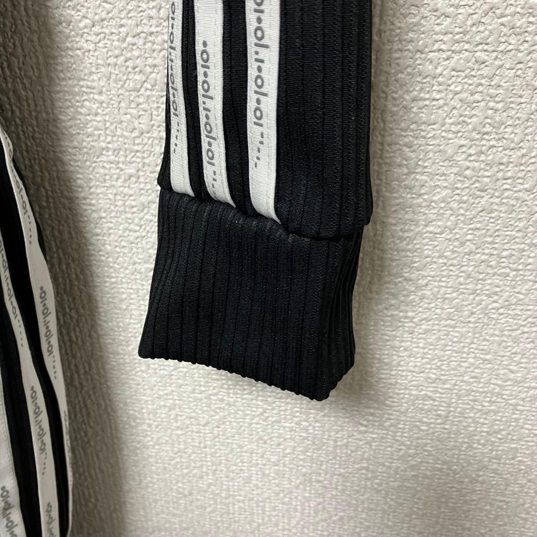 adidas アディダス リブ ジャケット スカートセット S ブラック