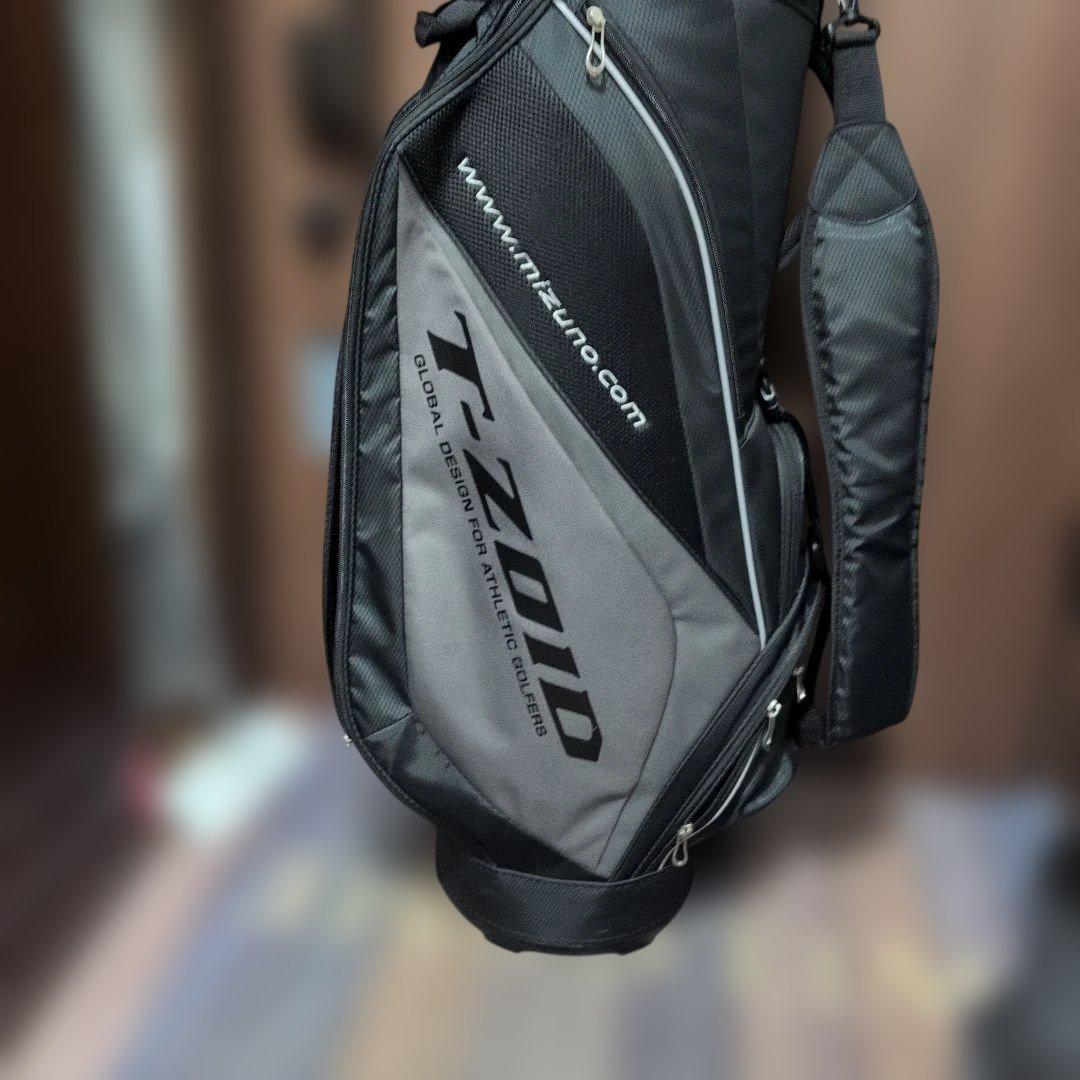 美品 MIZUNO ミズノ ゴルフバッグ キャディバッグ T-ZOID