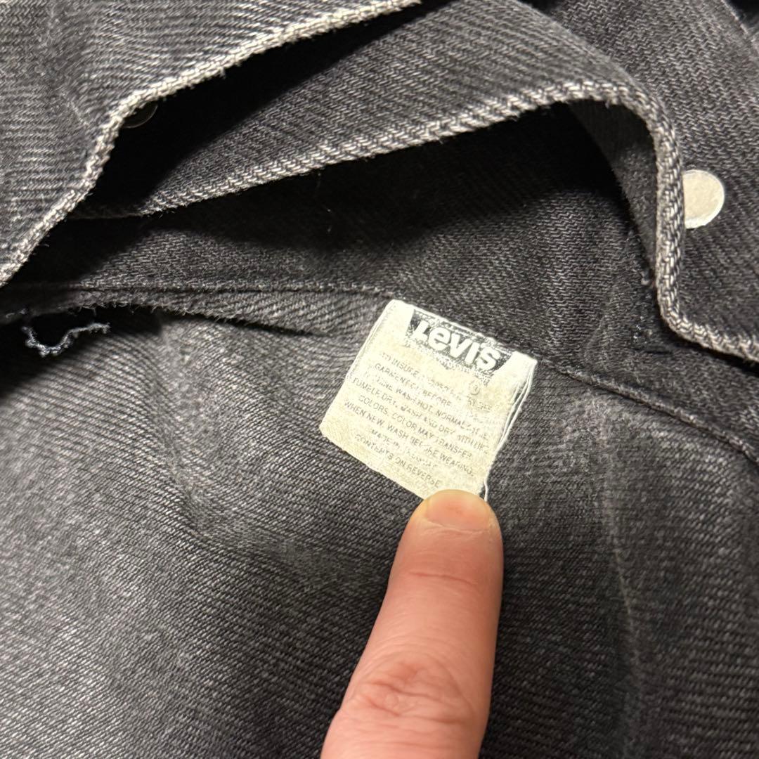90's Levi's 70598 4159 ブラックデニムジャケット 雰囲気系