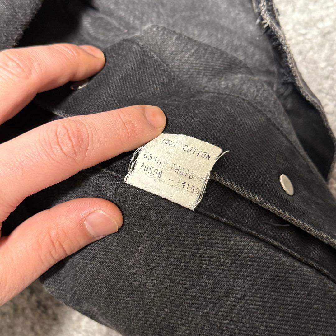 90's Levi's 70598 4159 ブラックデニムジャケット 雰囲気系