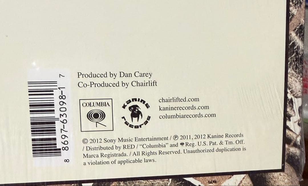 Chairlift Something LP レコード 2012リリース