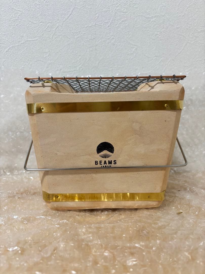 新品未使用　能登燃焼器工業×BEAMS JAPAN 切り出し七輪17㎝　七輪
