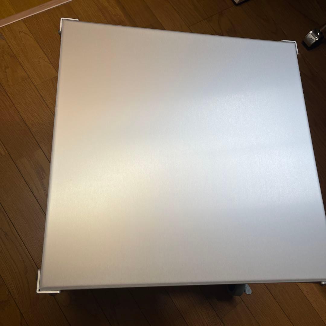 廃盤品【無印良品】アルミ ローテーブル ワゴン 収納台 鈴木敏彦 デザイン