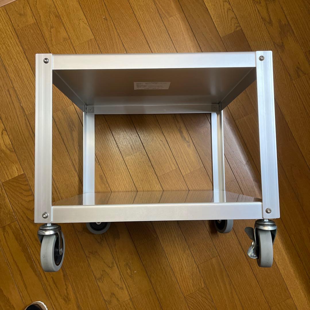 廃盤品【無印良品】アルミ ローテーブル ワゴン 収納台 鈴木敏彦 デザイン