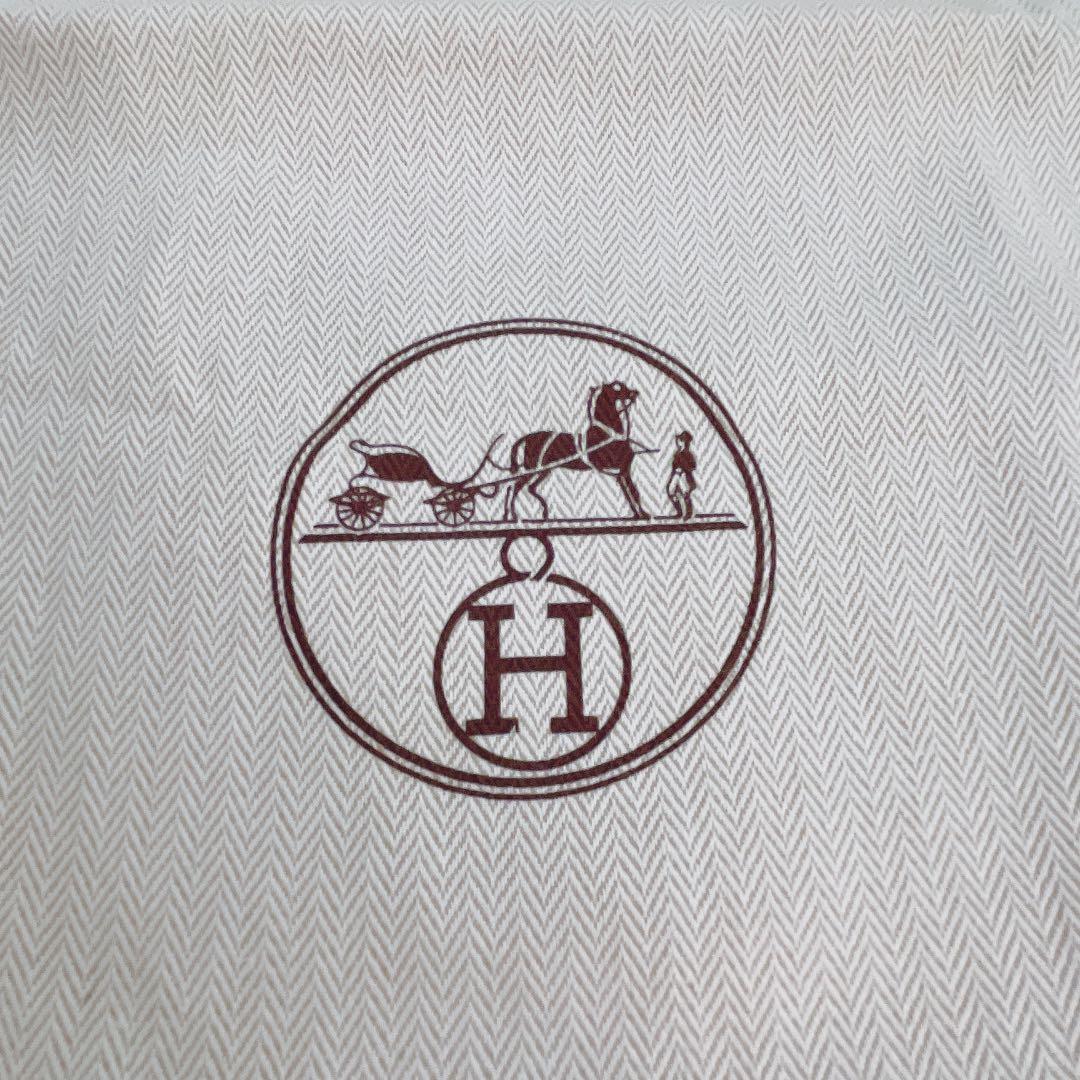 中古美品 HERMES 保存袋 44×46cm 巾着