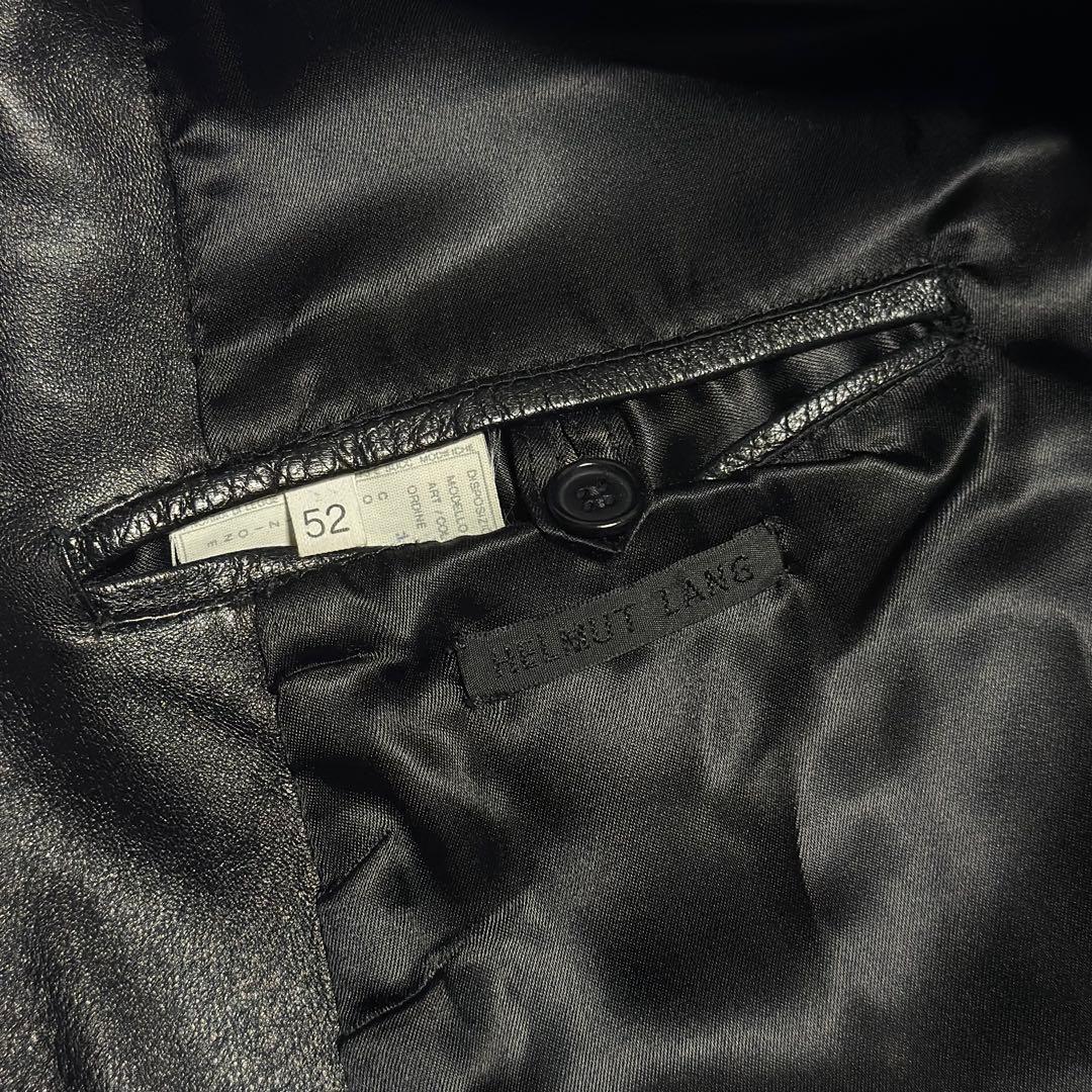 【美品】本人期 Helmut Lang レザー テーラード ジャケット
