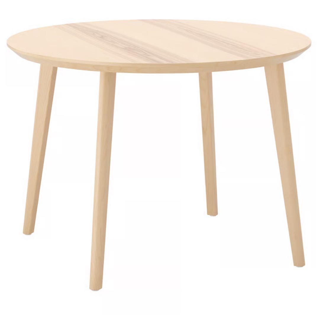IKEA LISABOリーサボー ダイニング丸テーブル 105cm 北欧 4人用