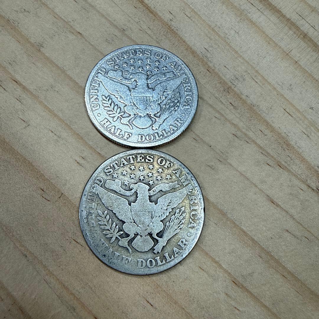 軽*剛様 1909年 バーバー　ハーフダラー 銀貨セット