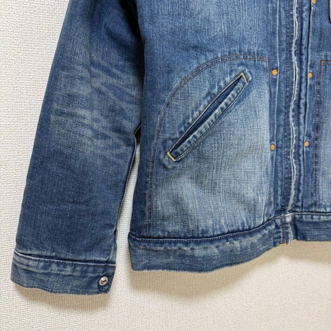 【美品】Wrangler ラングラー ボア デニムジャケット L 裏ボア ブルー