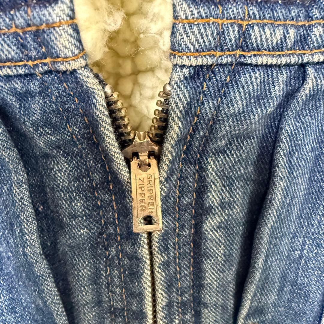 【美品】Wrangler ラングラー ボア デニムジャケット L 裏ボア ブルー