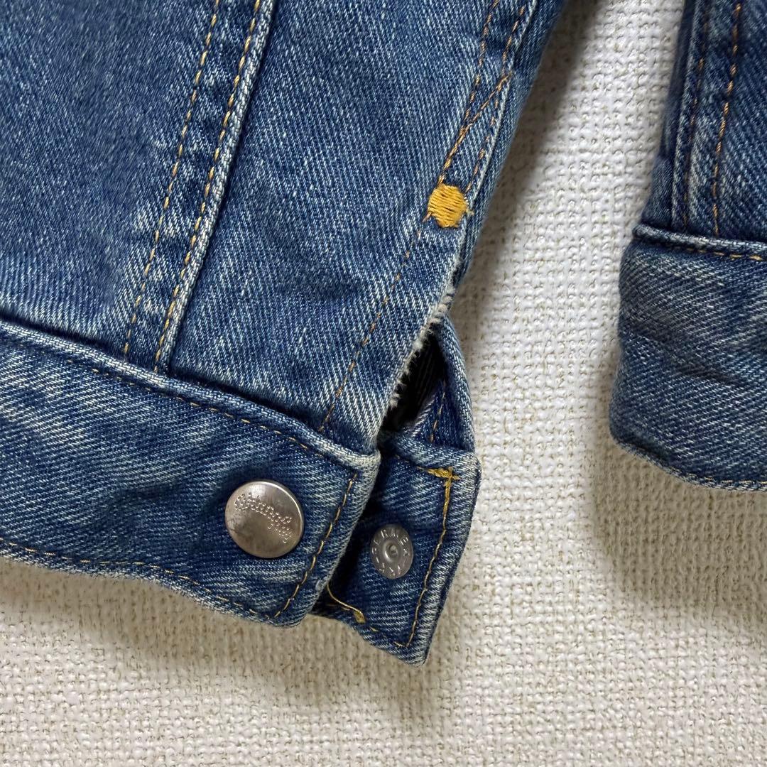 【美品】Wrangler ラングラー ボア デニムジャケット L 裏ボア ブルー