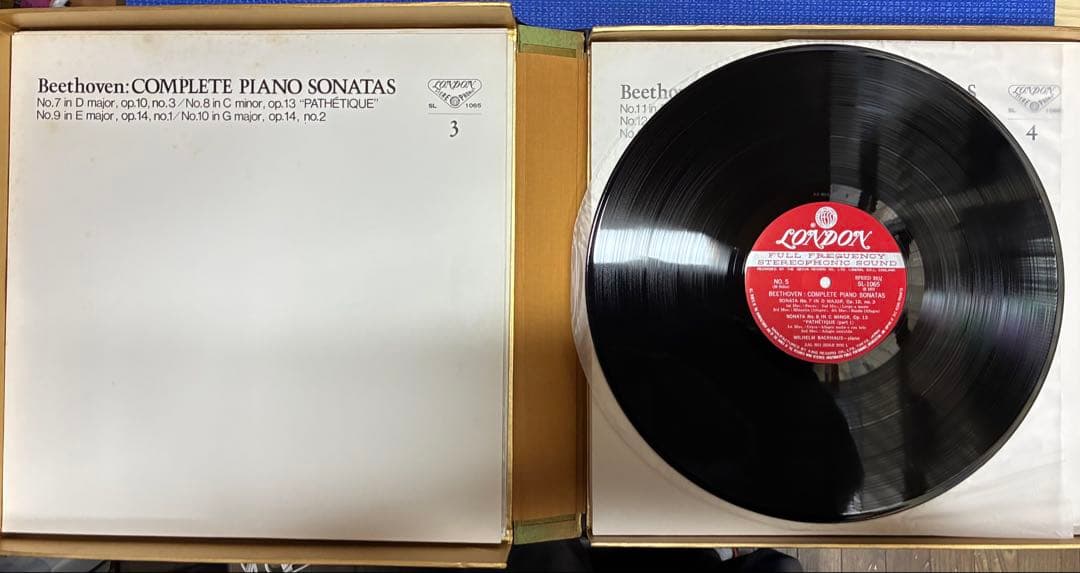 バックハウス　ベートーヴェンピアノソナタ全集　LP10枚組