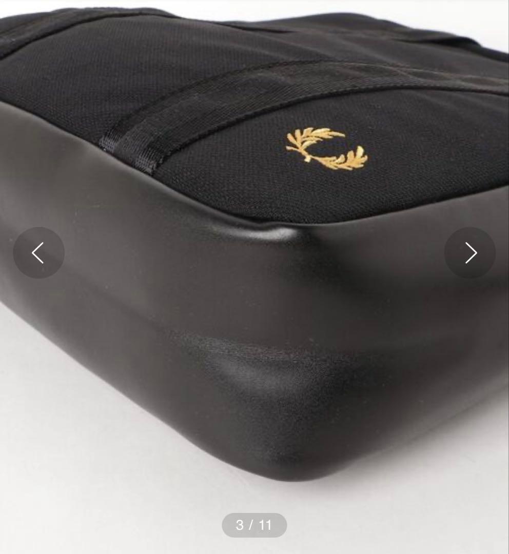 FRED PERRY スクエアトートバッグ レザー