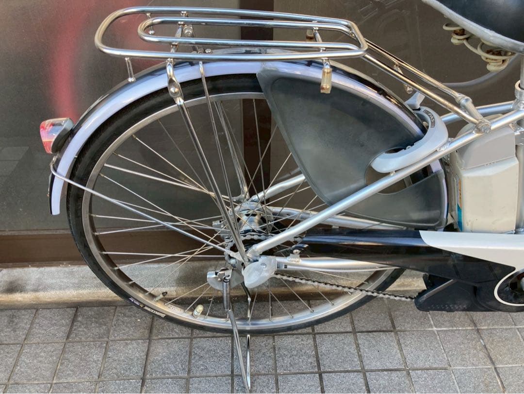中古電動自転車 ヤマハPAS 26インチ シルバー横浜 №3710