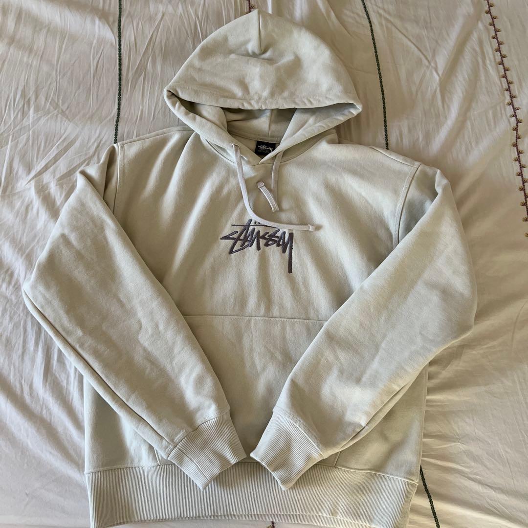 トップス STOCK LOGO APPLIQUE HOODIE - STONE / M