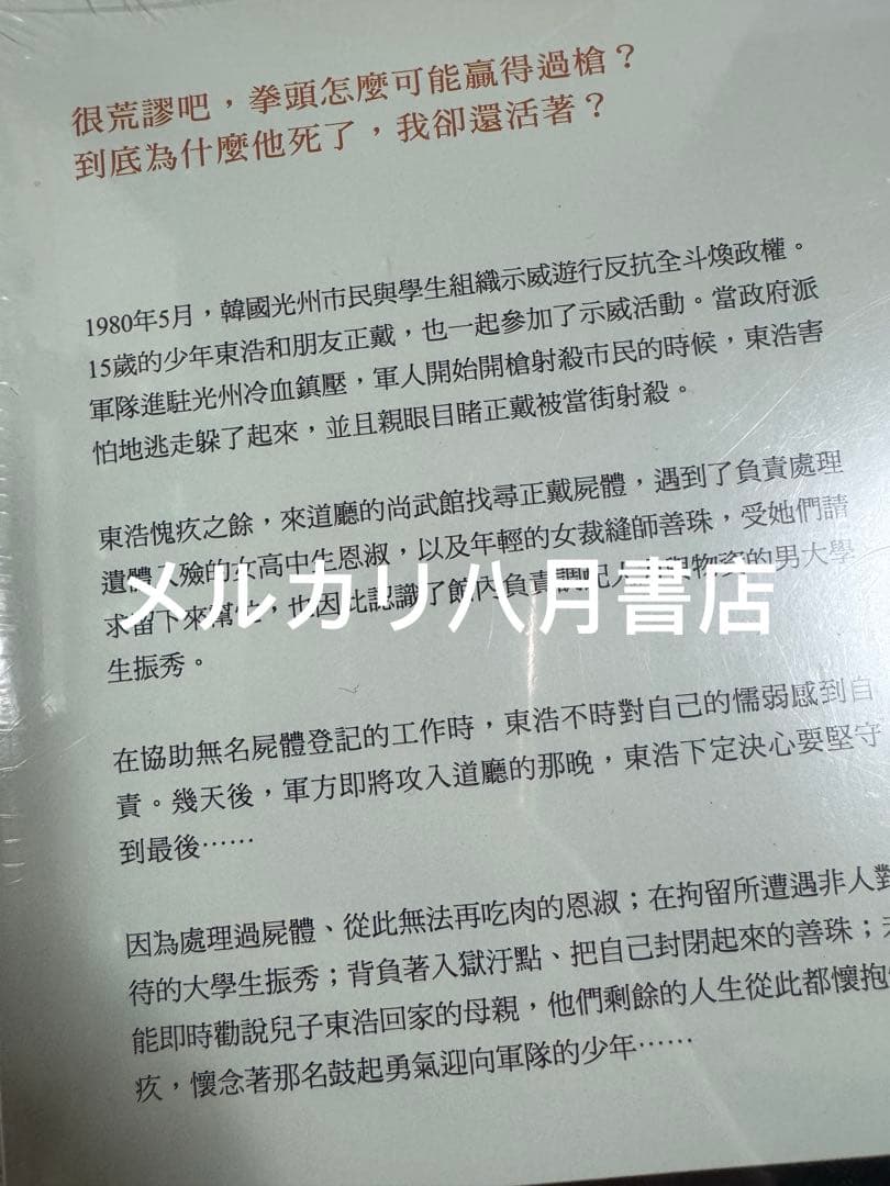B素食者➕少年来了 韩江 繁体版