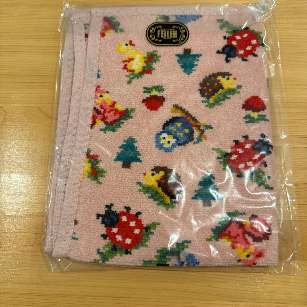 FEILER ピンク ハイジフォレストタオルハンカチ とゲストタオル2枚セット