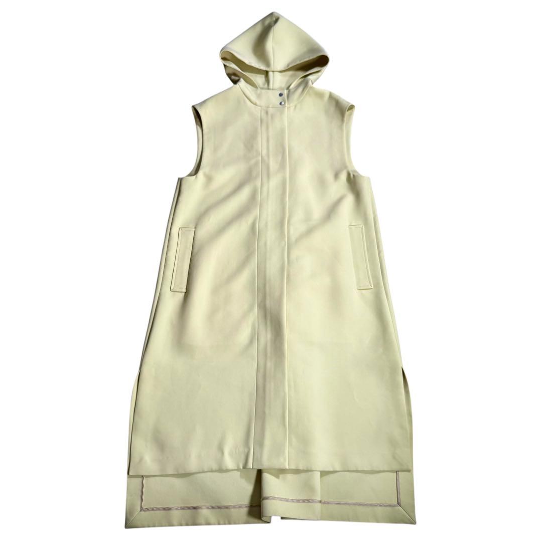【美品】ADORE アドーア トリプルクロスジレ イエロー 38 ロングベスト