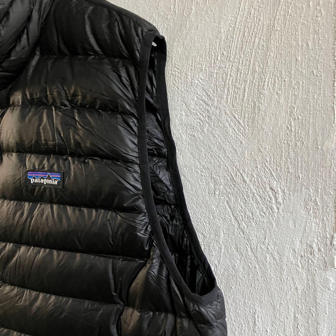 美品 patagonia ダウンセーター ベスト ブラック L パタゴニア