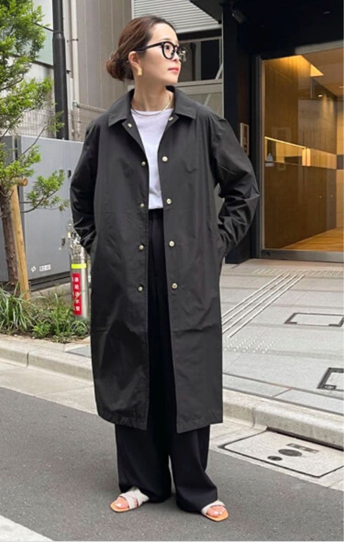 【美品】TRADITIONAL WEATHERWEAR レインコート　ブラック