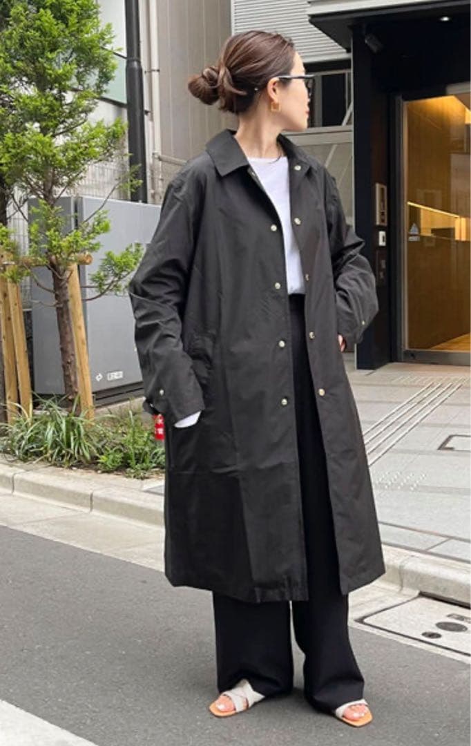 【美品】TRADITIONAL WEATHERWEAR レインコート　ブラック