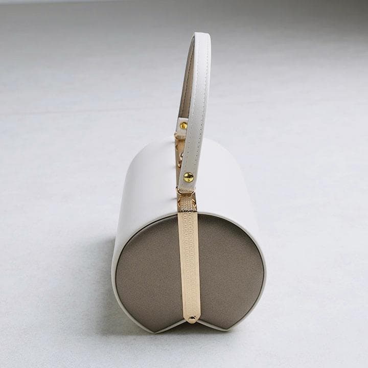 草履バッグセット 草履:24cm(くすみゴールド＆くすみホワイト)　 T126