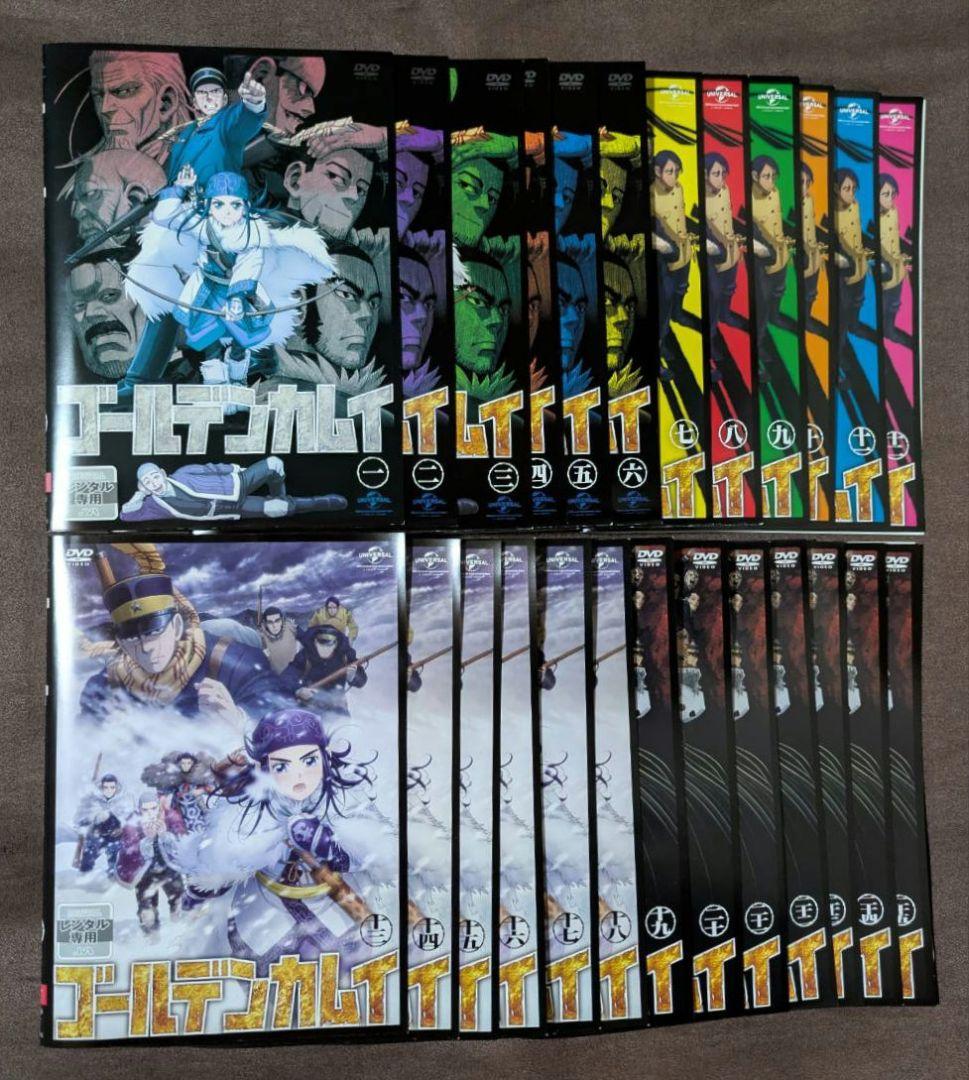 ゴールデンカムイ　レンタル落ちDVD　1～4期　全25巻