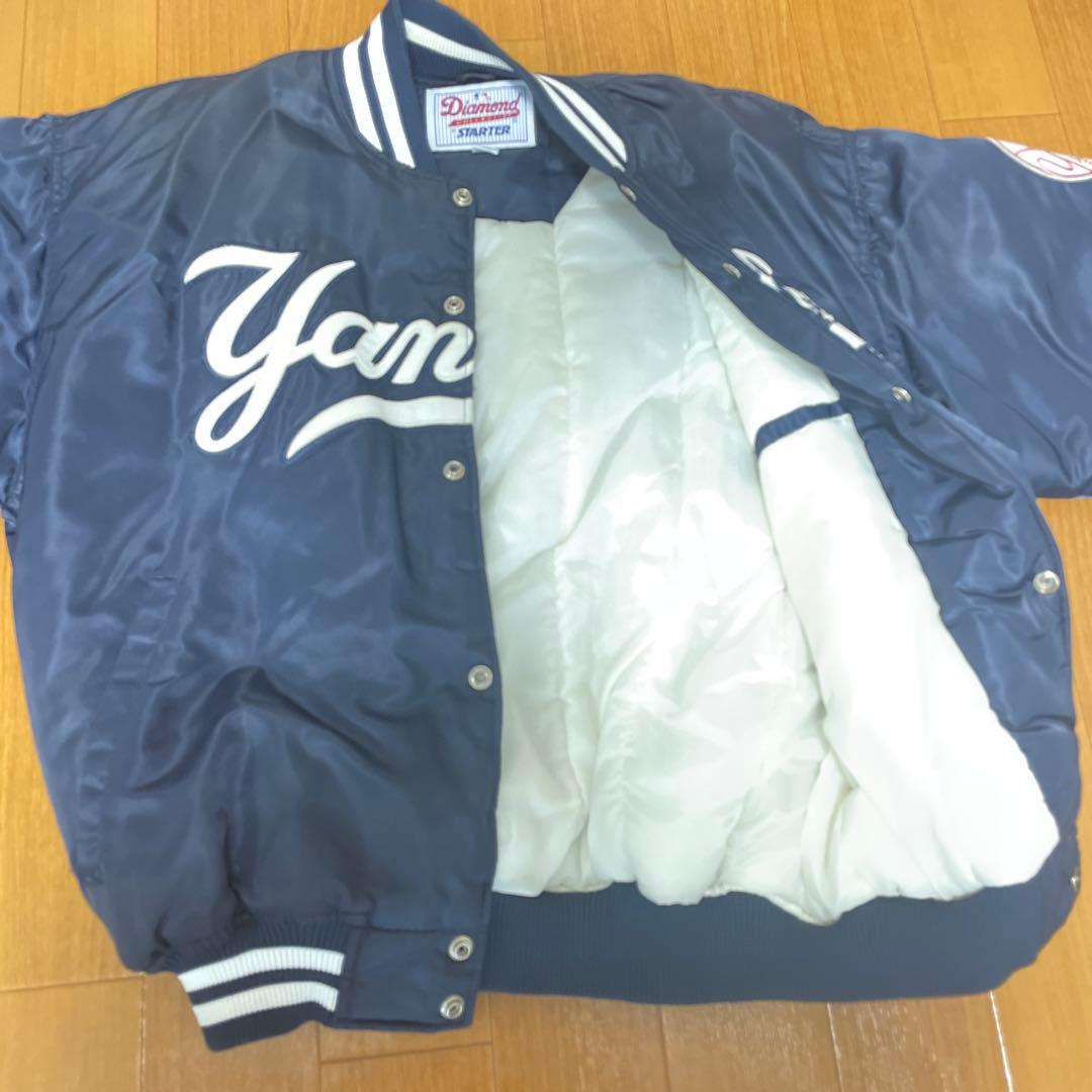 希少 スタータースタジャン ヤンキース 紺