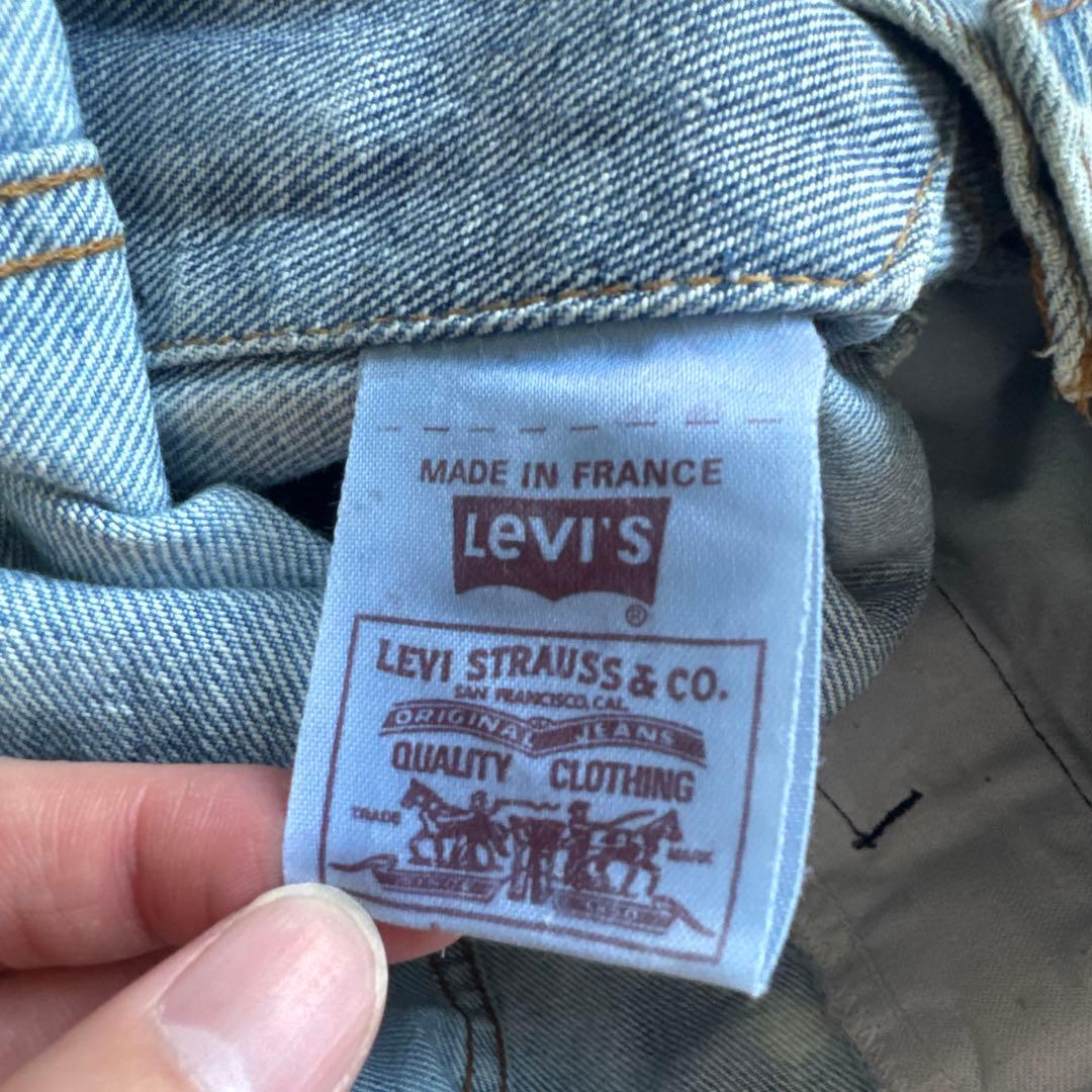 80s euro levi's 70506 0217 フランス製 ブリーチ 42