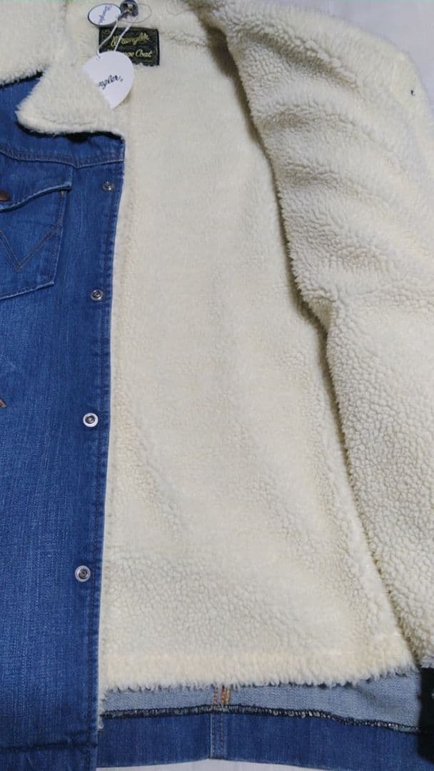新品未使用　Wrangler ランチコート ボア XL デニム素材