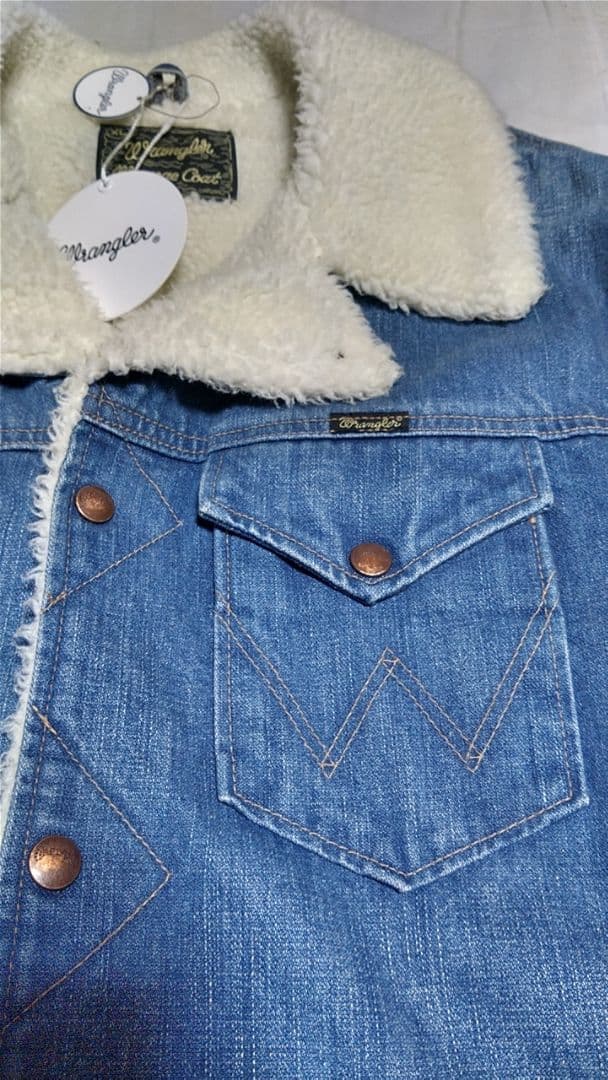新品未使用　Wrangler ランチコート ボア XL デニム素材
