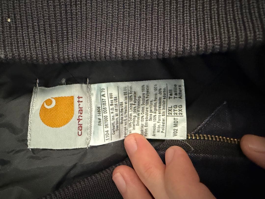 Carhartt ネイビー ダウンベスト 2XL