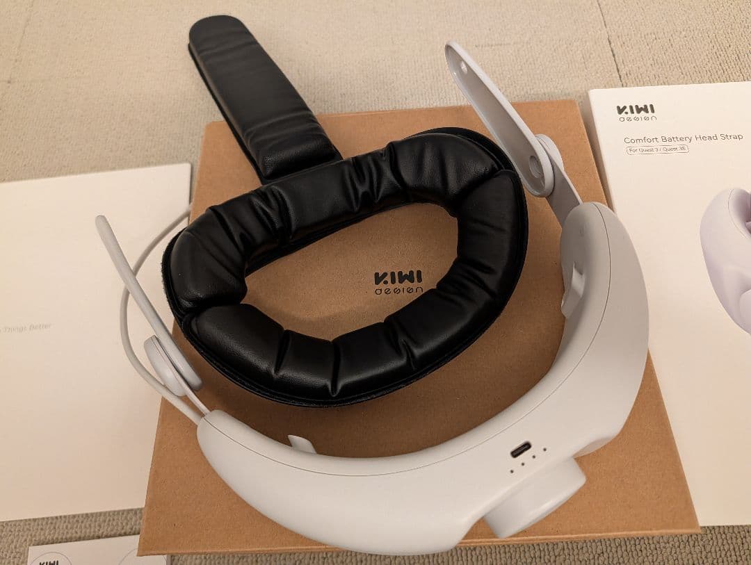  Quest 3S用AMVRフェイスカバー＆KIWIバッテリーストラップ