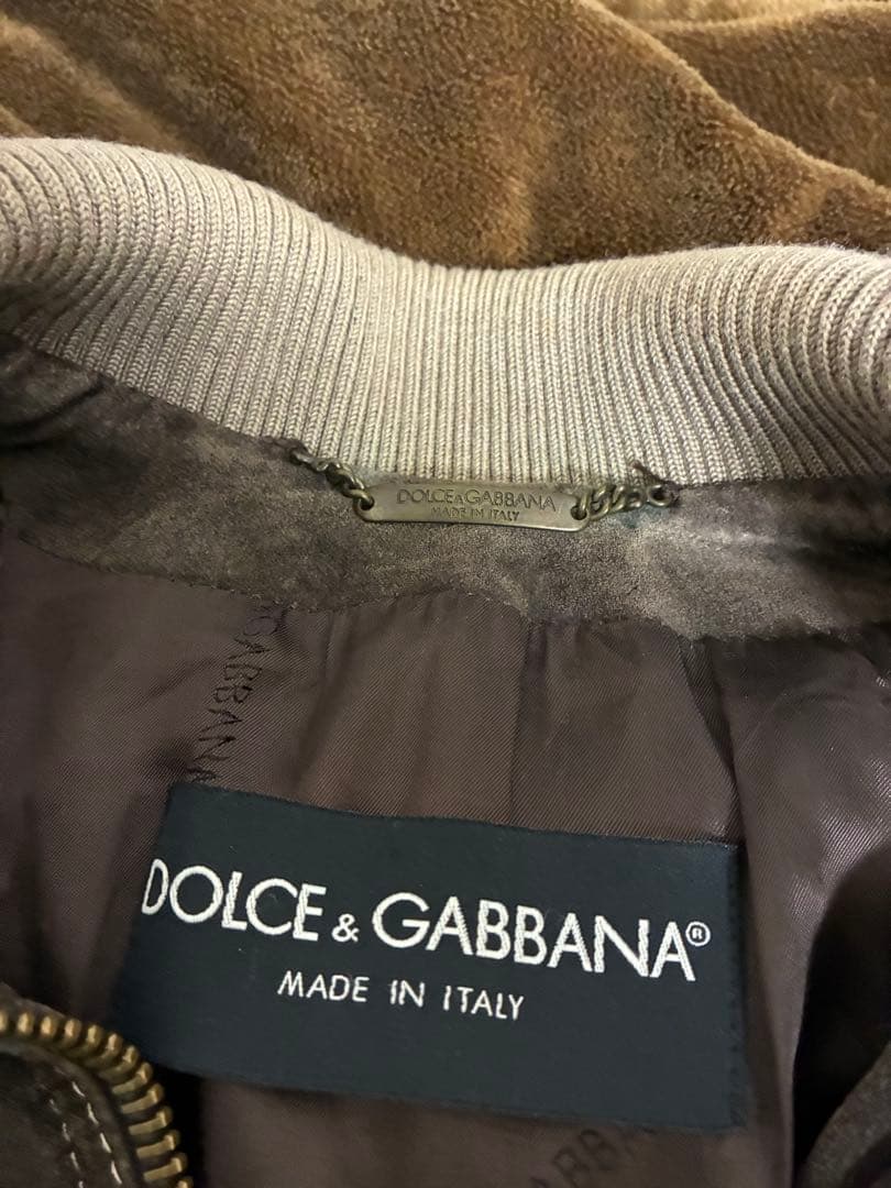 Dolce & Gabbana ブラウン スエードレザージャケット