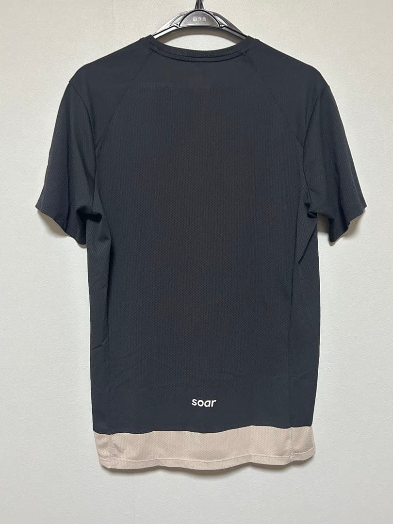 【極美品】Soar Running メッシュパネル ジャージー Tシャツ M 黒