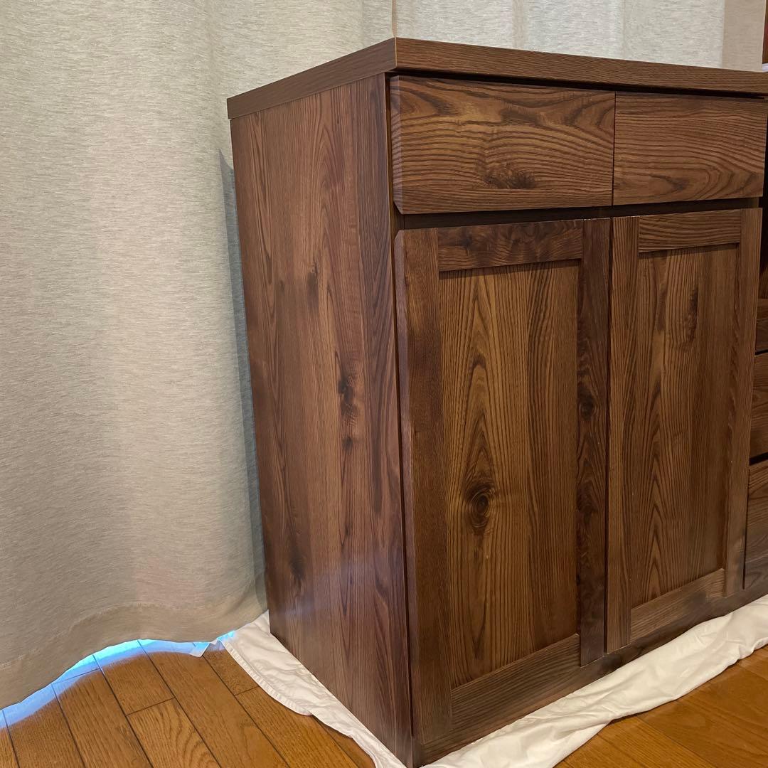 【値下げ】ウォールナット色　キッチンボード